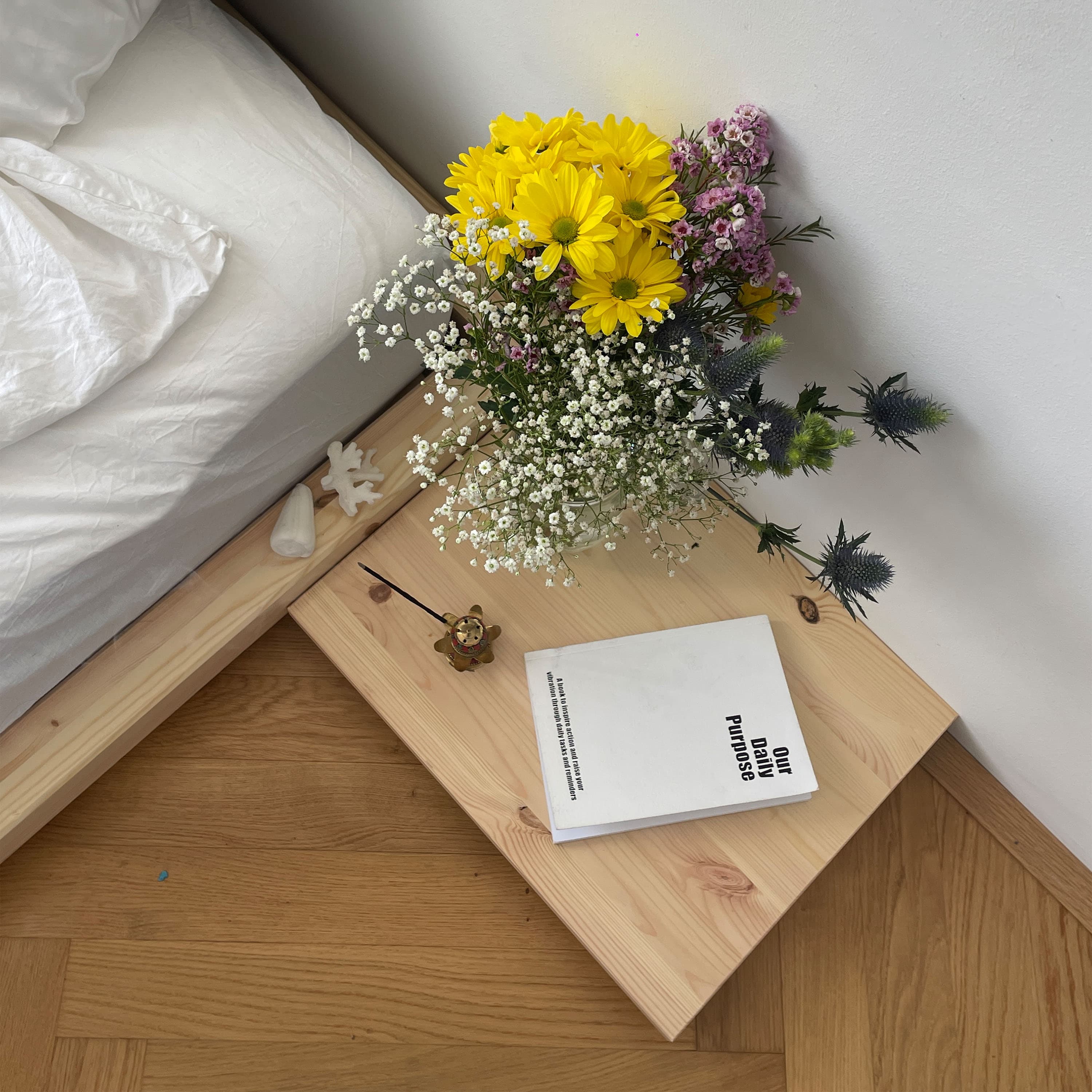 Dock Sängbord Natur 34x45 2-pack