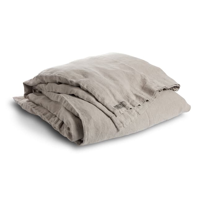 Påslakan Linne Natural Beige Dubbel