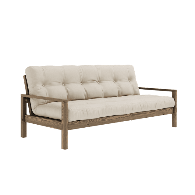 Knob Bäddsoffa Brun/Beige 190cm