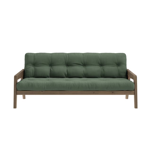 Grab Bäddsoffa Brun/Olive Green 204cm