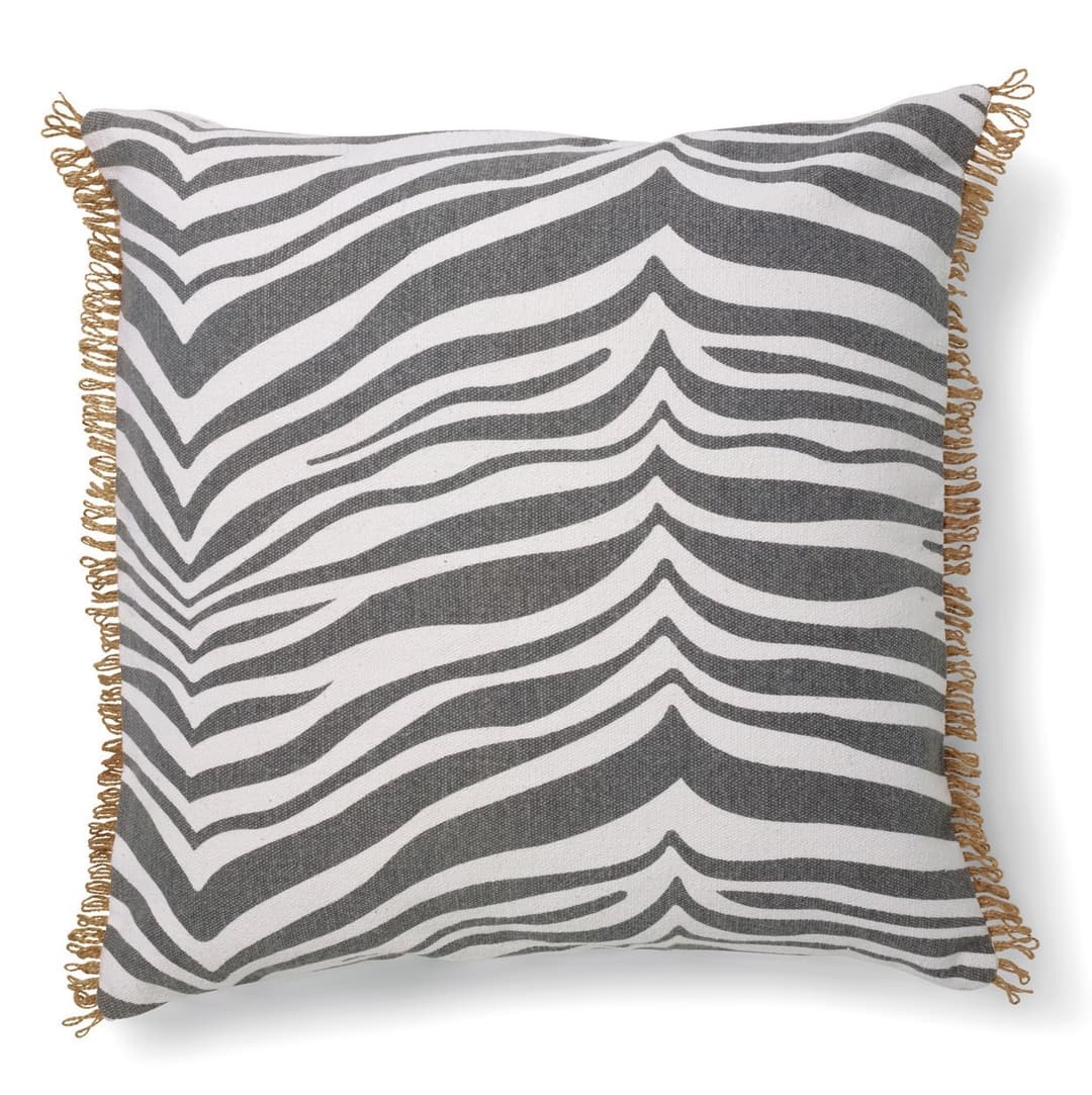 Zebra Prydnadskudde Titanium 50x50