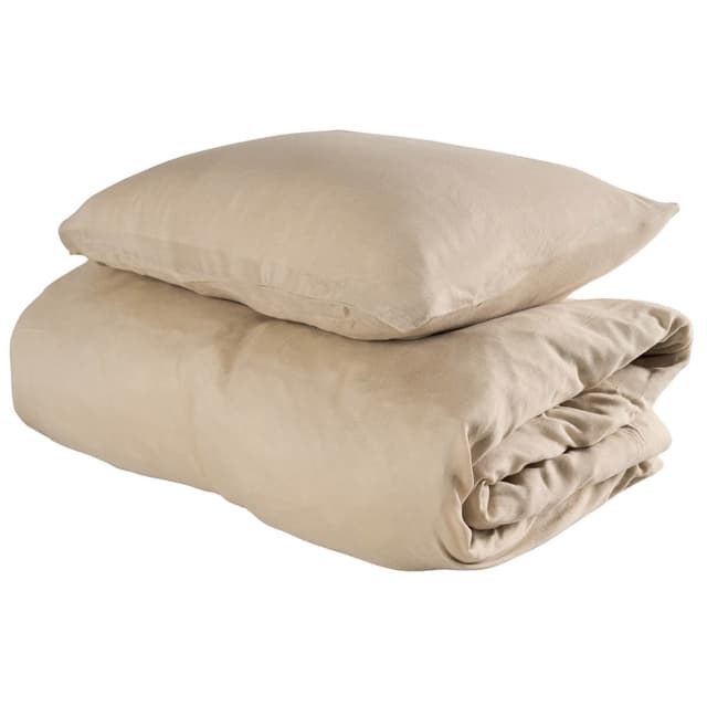 2-del Påslakanset Bambu/Bomull Beige