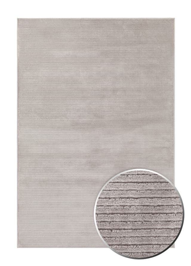 Arnold Plain Viskosmatta Silver 160x230