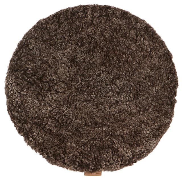 Jill Vadderad Stolsdyna Cappuccino Ø38