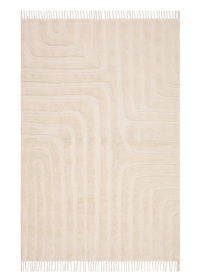 Chelsie Art Bomullsmatta Creme 160x230