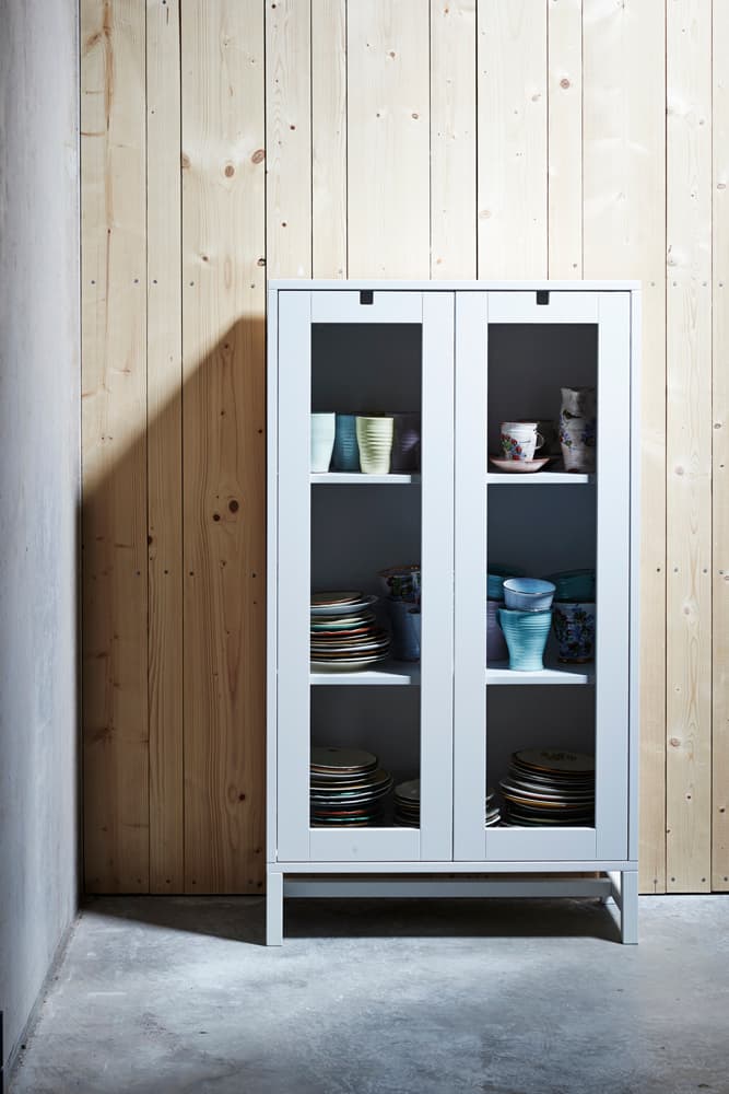 Falsterbo Vitrinskåp Vit 127cm