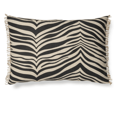 Zebra Prydnadskudde Svart 40x60