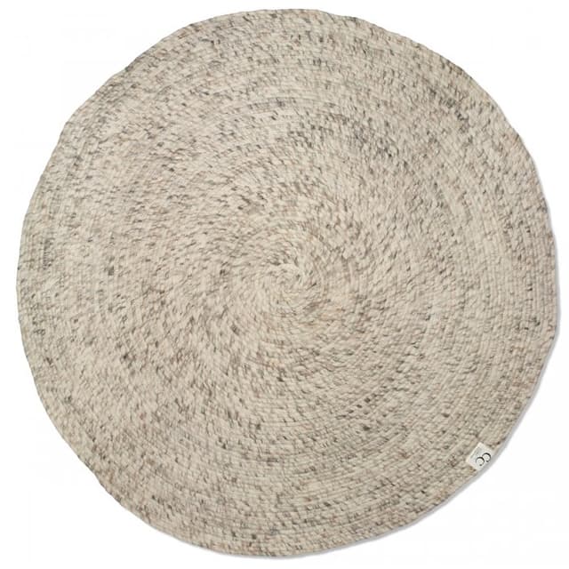 Merino Rund Ullmatta Natural Beige Ø160cm