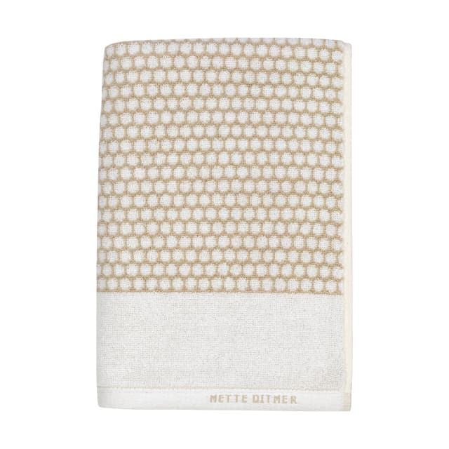 Grid Handduk Sand/Offwhite 38x60 2-pack