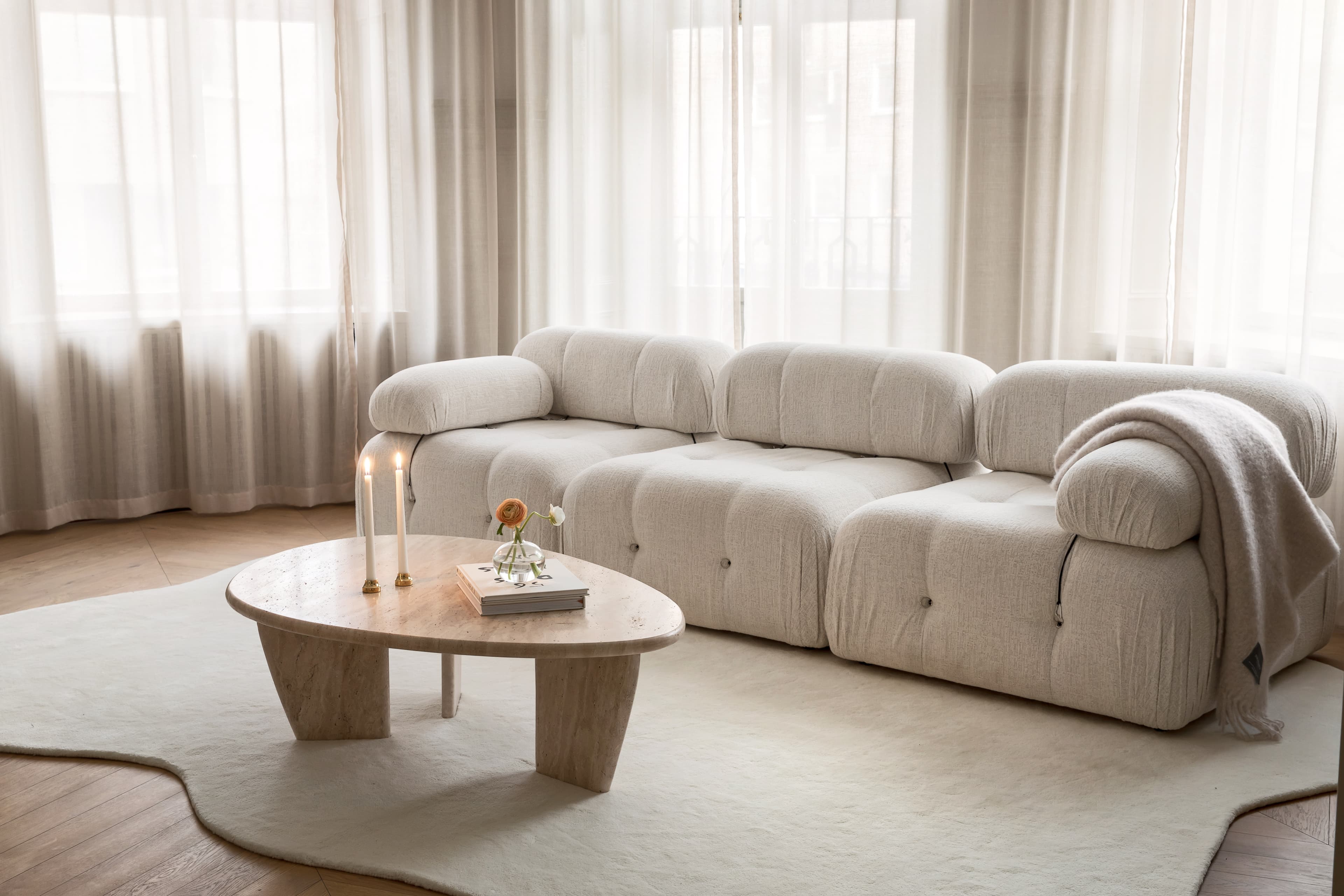 Blanca 3-sits Soffa Cream