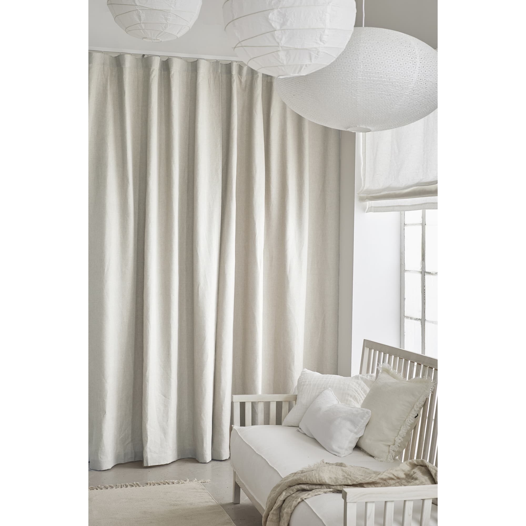 Twilight Gardinlängd Linne Fog 280x290