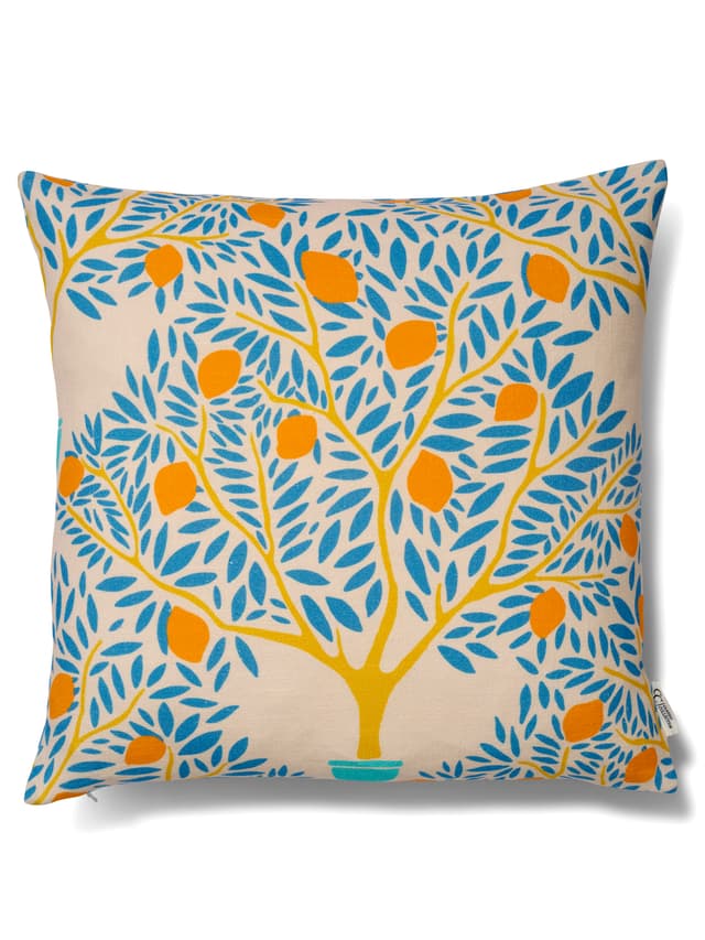 Lemon Garden Kuddfodral Blå 50x50