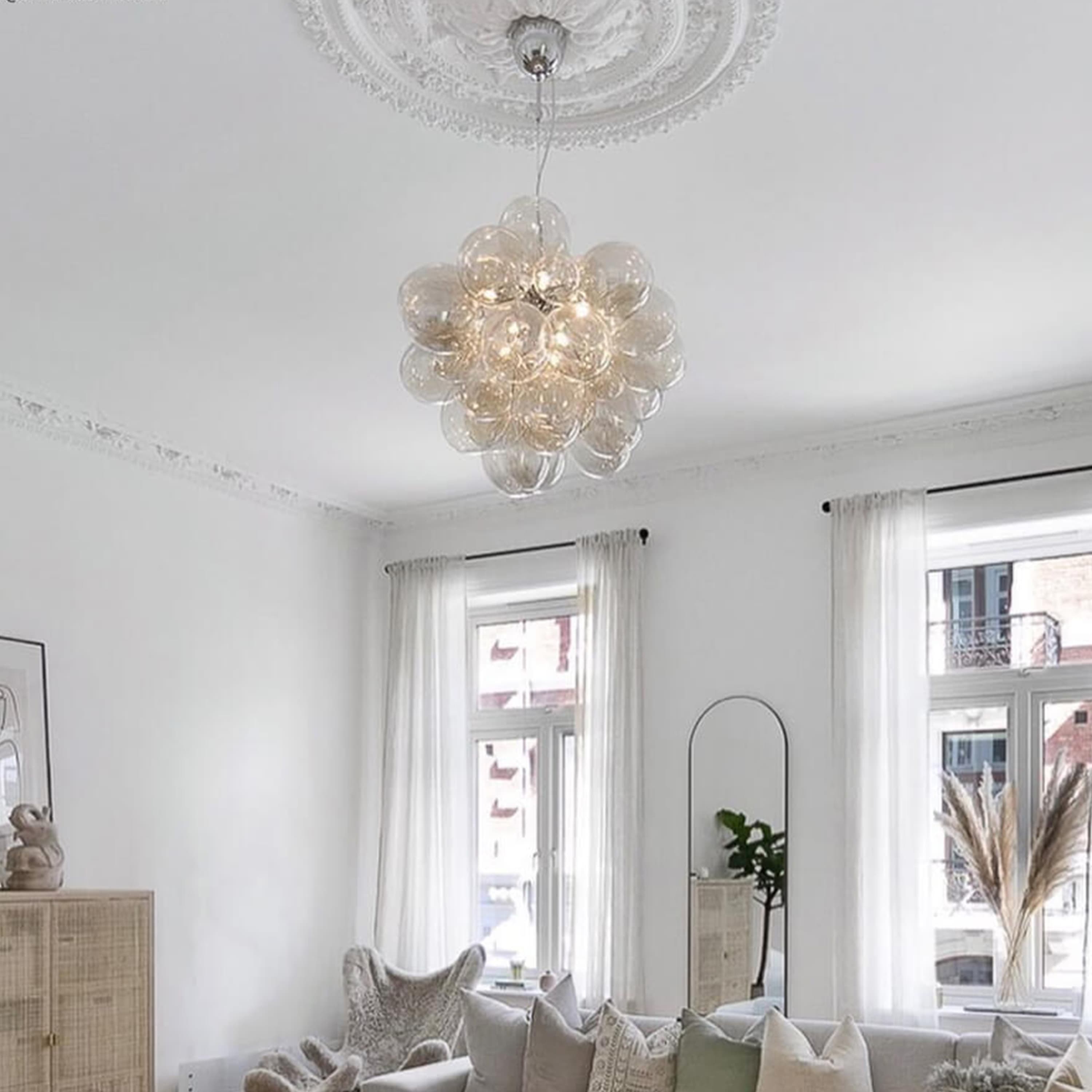 Gross Grande Taklampa Amber