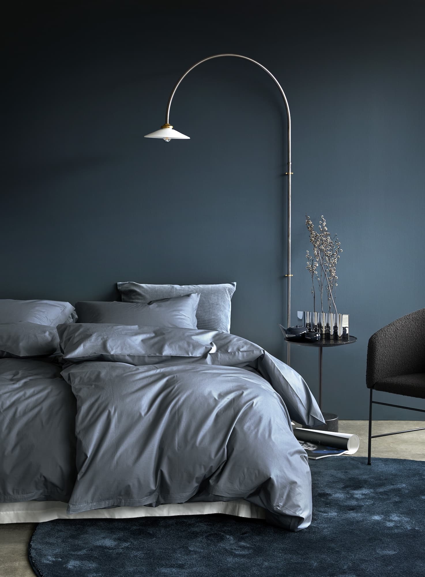 Royal 2-dels Påslakanset Bambu Percale Blå