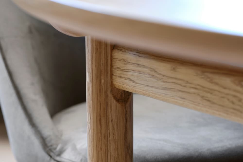 Alice Matbord Natural Oak Ø120